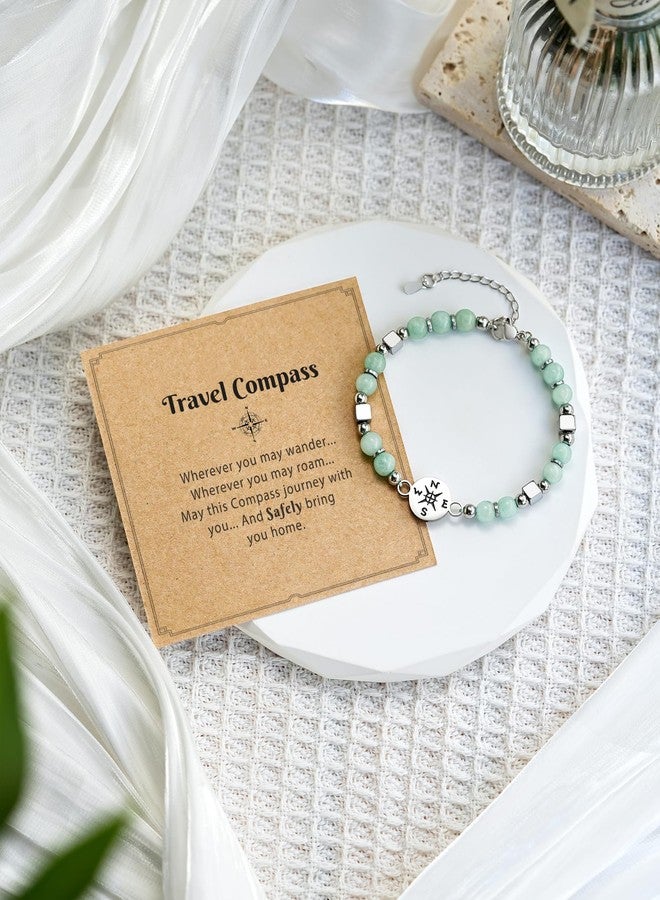 Shonyin Travel Gifts for Women for Travelers Women, Compass Bracelet Trip Gifts for Women People Who Love to Travel A Lot - Image 5